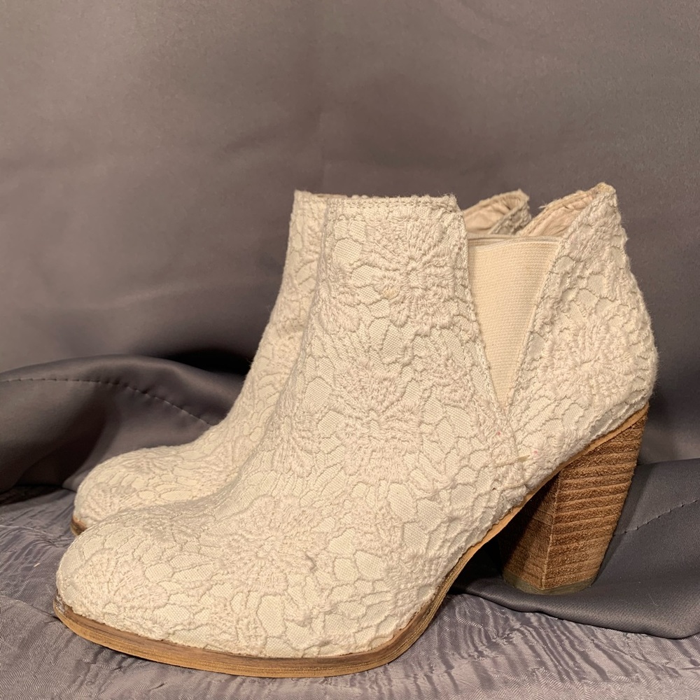 Lace Ankle Boot Heels